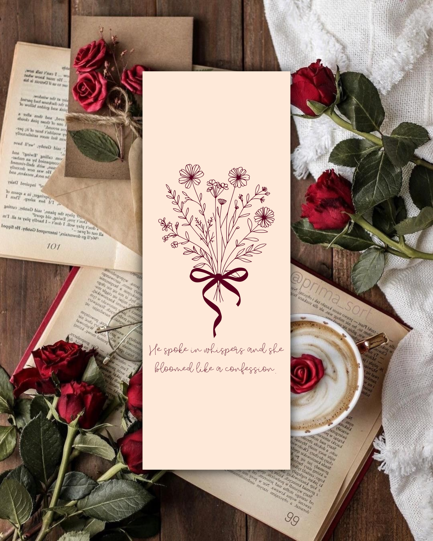 Blooming Confessions Bookmark