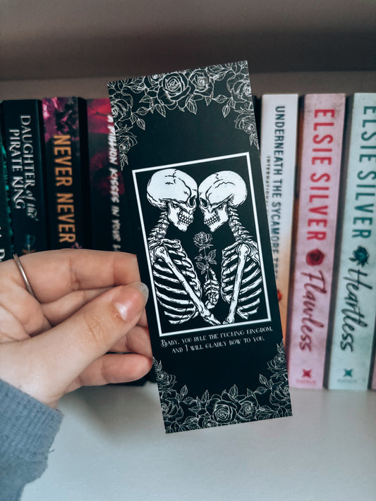 HA Inspired Dark Romance Bookmark (White)